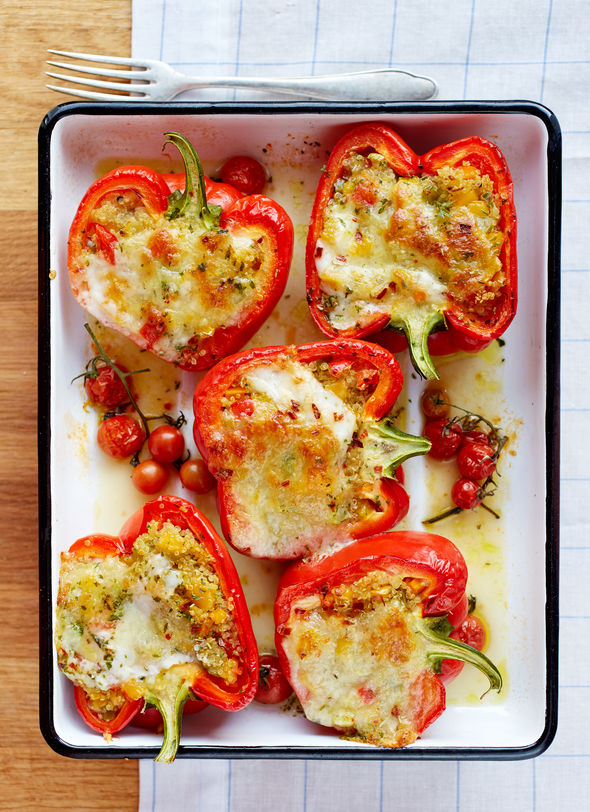 QUINOA STUFFED PEPPERS WITH FETA CHEESE – B-Fit